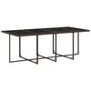 vidaXL Set da Pranzo da Giardino 13pz con Cuscini Marrone Polyrattan