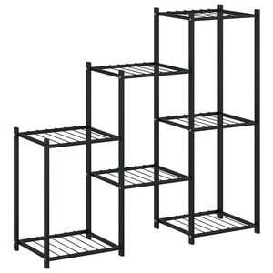 vidaXL Portafiori 83x25x80 cm Nero in Ferro