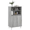 vidaXL Credenza Grigio Sonoma 60x36x110 cm in Legno Multistrato