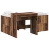 vidaXL Letto alto per bambini con scrivania Legno antico