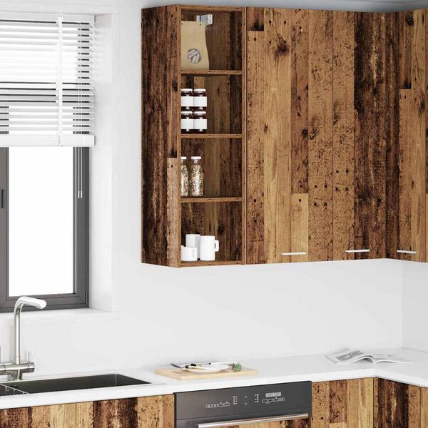 vidaXL Armadio pensile Riga Legno vecchio 30 x 29,5 x 100 cm