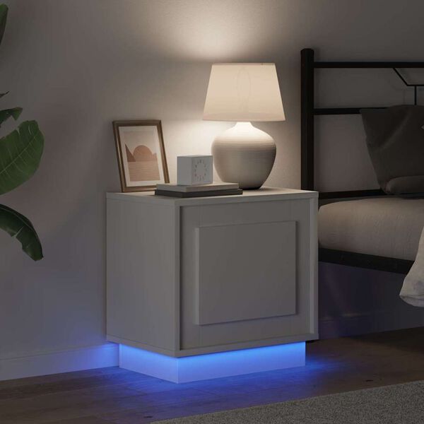 vidaXL Armadio da Notte Bianco 44 x 34,5 x 45 cm Legno multistrato