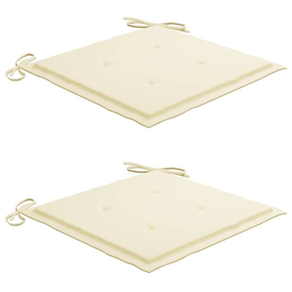 vidaXL Sedie da Giardino Pieghevoli 2pz con Cuscini in Massello Acacia