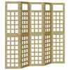 vidaXL Schermo per Privacy Marrone miele 200 x 180 cm