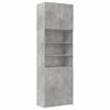 vidaXL Credenza Grigio Cemento 80x42,5x249 cm in Legno Multistrato