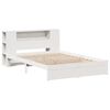 vidaXL Letto Libreria senza Materasso Bianco 150x200 cm Legno di Pino