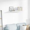 vidaXL Scaffale a Parete Bianco Lucido 80x23,5x3,8 cm in MDF