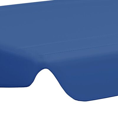 vidaXL Baldacchino per Dondolo da Giardino Blu 150/130x70/105 cm