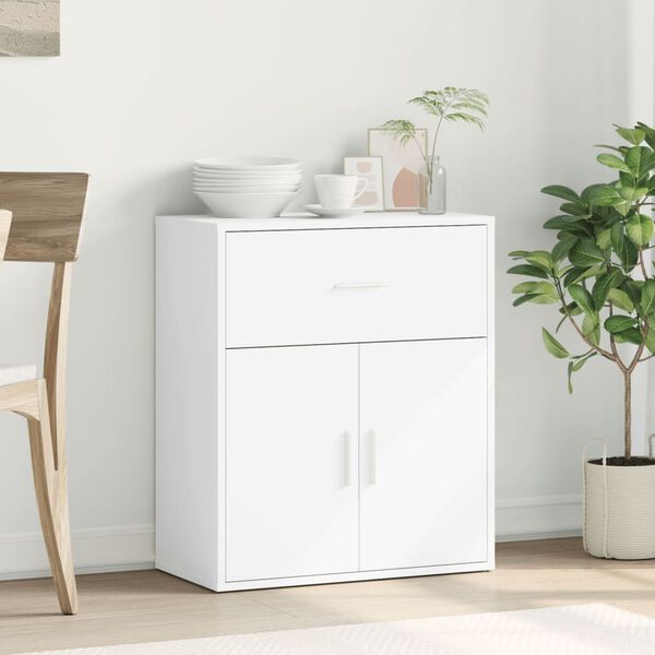 vidaXL Credenza Bianco 60x31x70 cm in Legno Multistrato