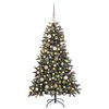 vidaXL Albero di Natale artificiale con 150 LED Verde 150 cm
