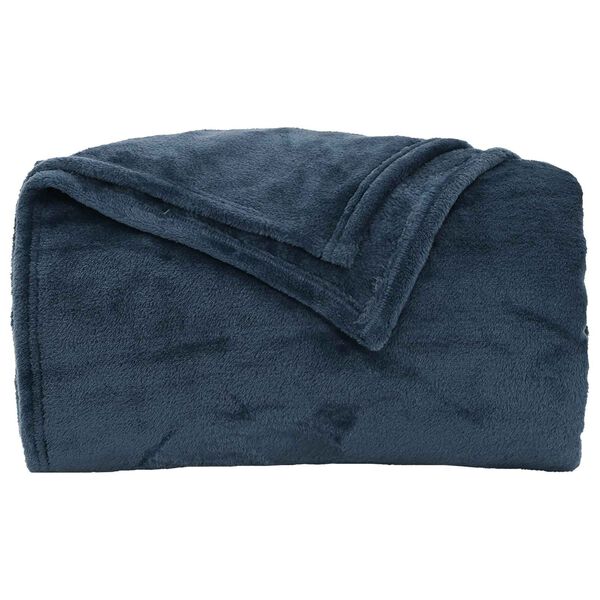 vidaXL Coperta Blu navy 240 x 270 cm Panno