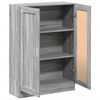 vidaXL Libreria Grigio Sonoma 82,5x30,5x115 cm in Legno Multistrato