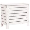 vidaXL Poggiapiedi da Giardino Bianco 62x31,5x52cm Legno Massello Pino