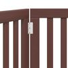vidaXL Cancello Cani Pieghevole 2 Pannelli Marrone 160cm Legno Pioppo
