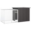 vidaXL Gabbia per Polli Antracite 200x91x100 cm Acciaio Zincato