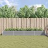 vidaXL Fioriera Grigio chiaro 195 x 100 x 45 cm Acciaio zincato