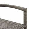 vidaXL Set Bar da Giardino 7 pz Grigio in Legno Acacia e Polyrattan
