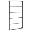 vidaXL Portasciugamani Nero 60x10x116 cm in Acciaio