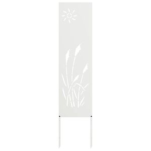 vidaXL Schermo per privacy in giardino Traforo Bianco 32 x 140 cm