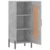 vidaXL Credenza Grigio Cemento 34,5x34x90 cm in Legno Multistrato