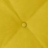 vidaXL Cuscino per Schiena Giallo 50 x 45 cm Tessuto in Cords