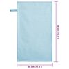 vidaXL Asciugamani Sportivi 2 pcs Blu 50 x 30 cm