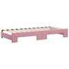 vidaXL Divano Letto con Letto Estraibile Rosa 90x200 cm in Velluto