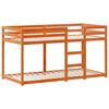 vidaXL Letto a Castello con Tetto Cera 90x200 cm Legno Massello Pino