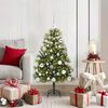 vidaXL Albero di Natale artificiale pieghevole con coni Verde 150 cm