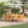 vidaXL Set da Pranzo per Giardino 5 pcs Marrone