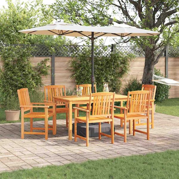 vidaXL Set da Pranzo per Giardino 5 pcs Marrone