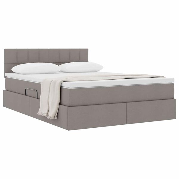 vidaXL Letto con contenitore e materasso Talpa 140 x 190 cm