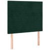 vidaXL Giroletto senza Materasso Verde Scuro 100x200 cm in Velluto