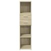 vidaXL Credenza Rovere Sonoma 30x42,5x124 cm in Legno Multistrato