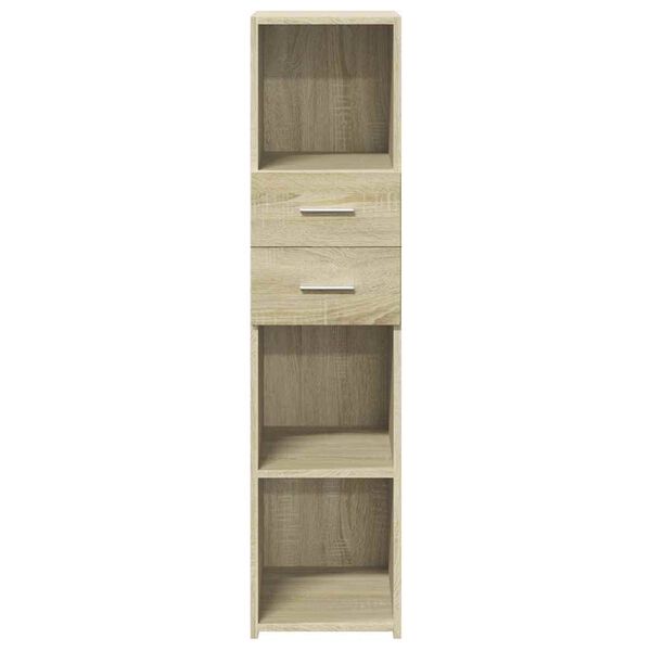 vidaXL Credenza Rovere Sonoma 30x42,5x124 cm in Legno Multistrato