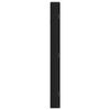 vidaXL Armadio Portagioie con Specchio a Muro Nero 37,5x10x106 cm
