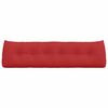 vidaXL Cuscino per Schiena Rosso 180 x 24 x 50 cm Tessuto