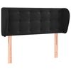 vidaXL Testiera ad Orecchio Nera 103x23x78/88 cm in Velluto