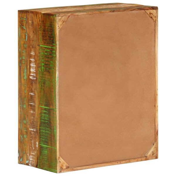 vidaXL Cassettiera Multicolore 60x33x75 cm Legno Massello di Recupero