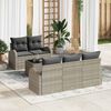 vidaXL Set Divano da Giardino Grigio chiaro 55 x 55 x 37 cm polyrattan