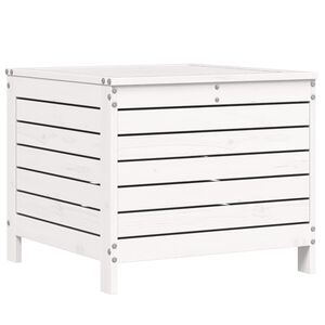 vidaXL Poggiapiedi Giardino Bianco 62x63,5x53,5 cm Legno Massello Pino