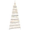 vidaXL Albero di Natale Naturale 150 cm legno massiccio di frassino