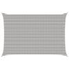 vidaXL Telo Ombra Grigio chiaro e bianco 4 x 6 m HDPE