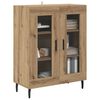 vidaXL Credenza Rovere artigianale 69,5 x 34 x 90 cm Legno multistrato