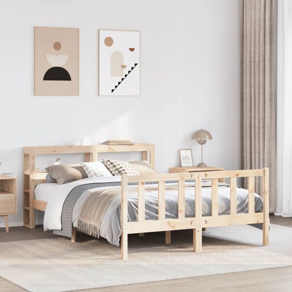 vidaXL Letto senza Materasso 120x190 cm in Legno Massello di Pino