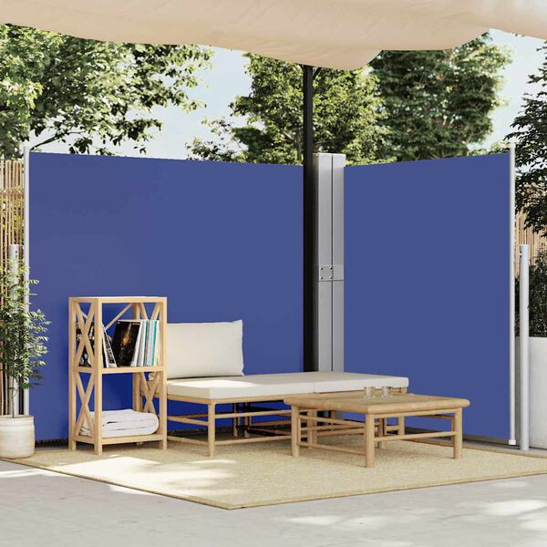 vidaXL Tenda Laterale Retrattile per Patio 170x1200 cm Blu