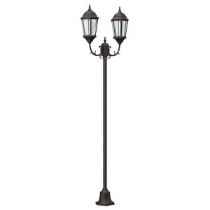 vidaXL Luce da Giardino 68 x 20 x 235 cm Alluminio e vetro