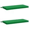 vidaXL Cuscini per Panchina a 2 Pezzi SOEST 2 pz 100% Poliestere Verde