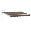 vidaXL Tettuccio Elettrico Retrattile Tortora 2,5 x 2 m