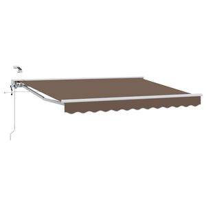 vidaXL Tettuccio Elettrico Retrattile Tortora 2,5 x 2 m